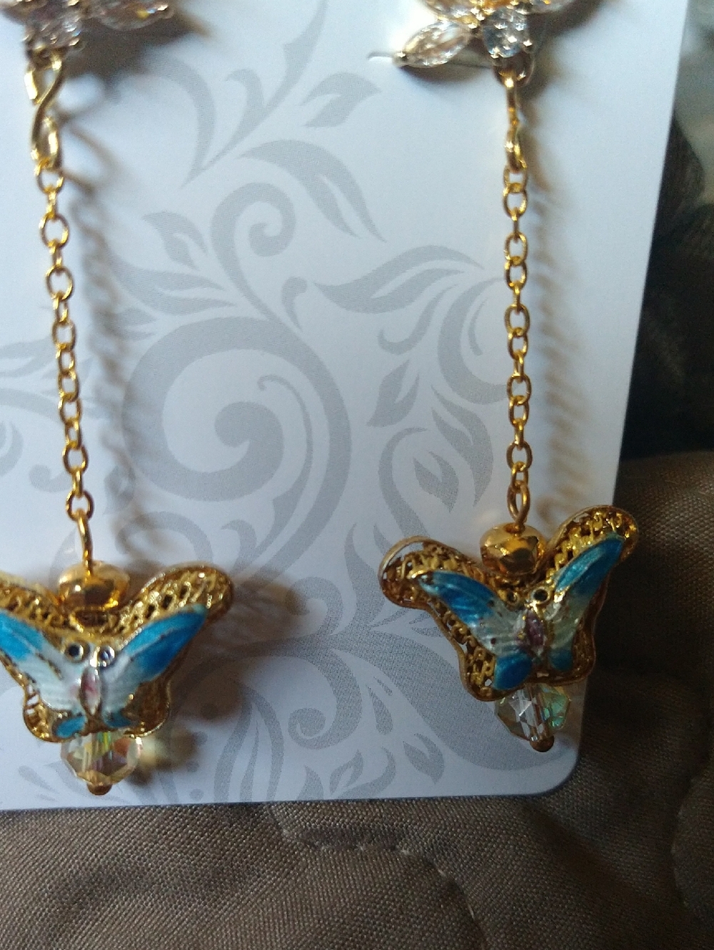 This Are Enamel Colored Butterflies